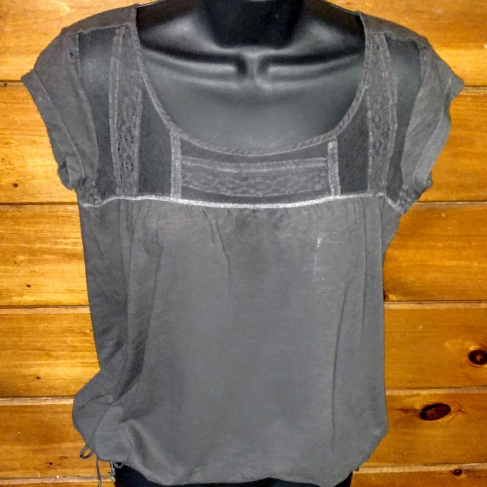 Abercrombie and fitch lace yoked tee